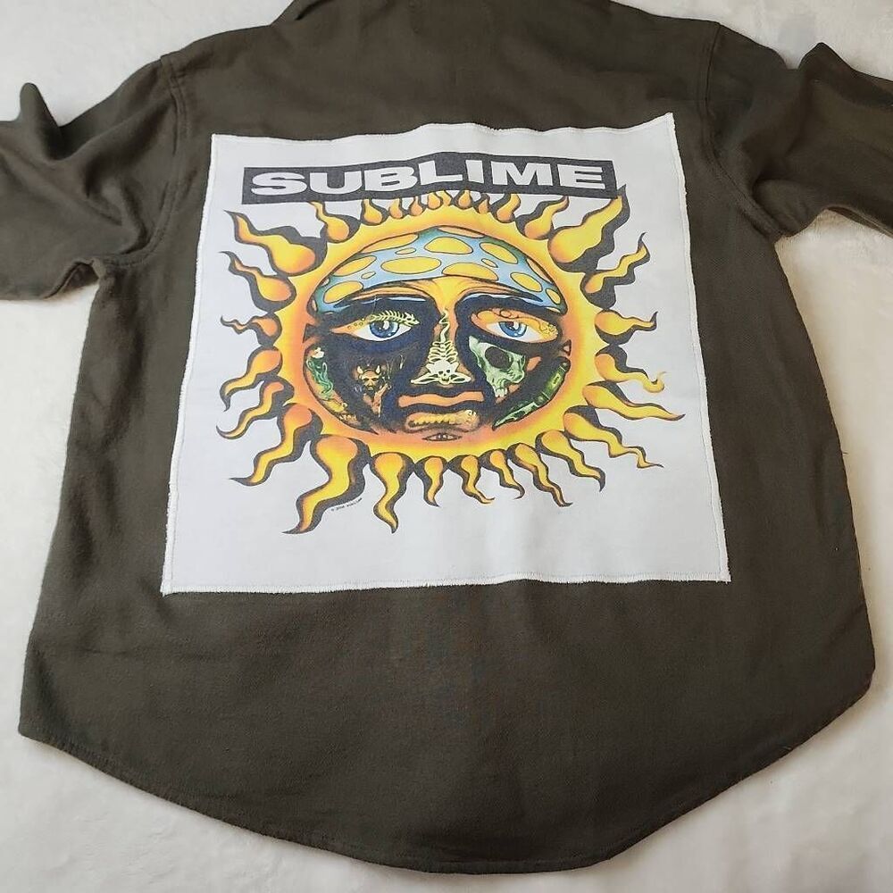 Sublime Upcycled Old Navy Flannel Shirt Size Large 10-12